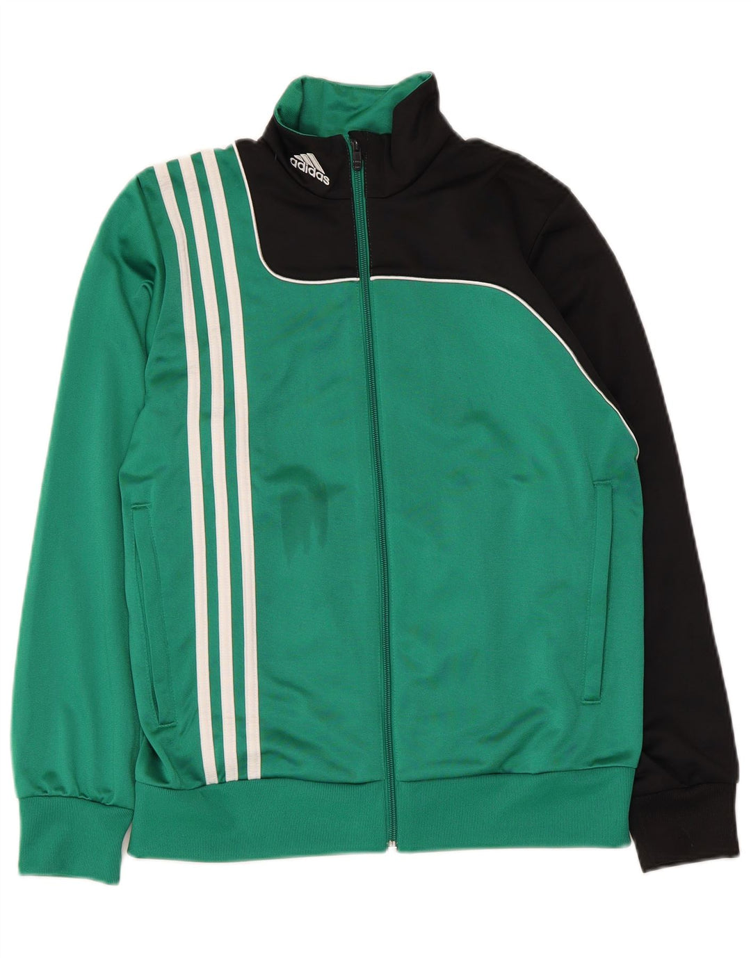 Adidas Veste de Survêtement Garçon 13-14 Ans Vert Colorblock