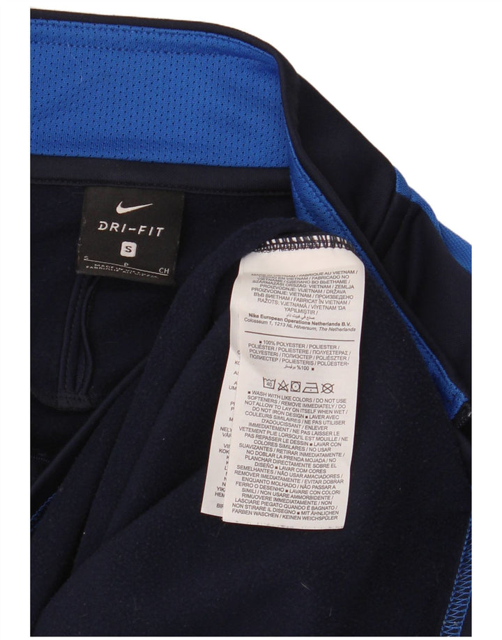 NIKE Haut de survêtement Dri Fit pour hommes, petit, bleu marine, colour block