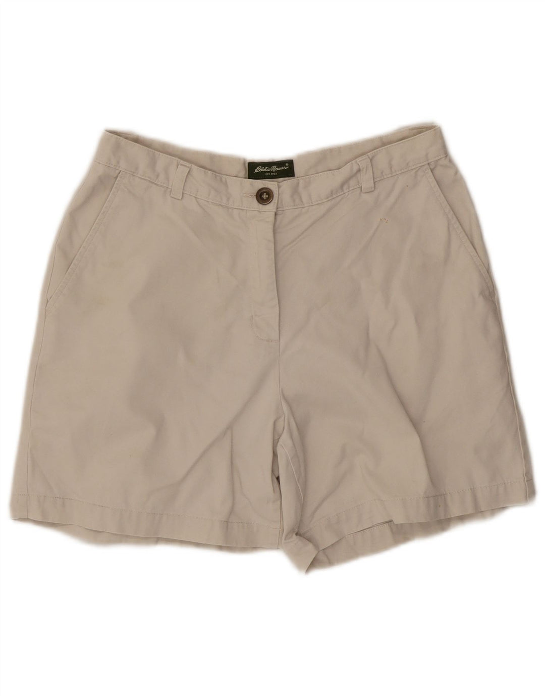 Eddie Bauer Short chino pour femme US 10 Large W30 Blanc