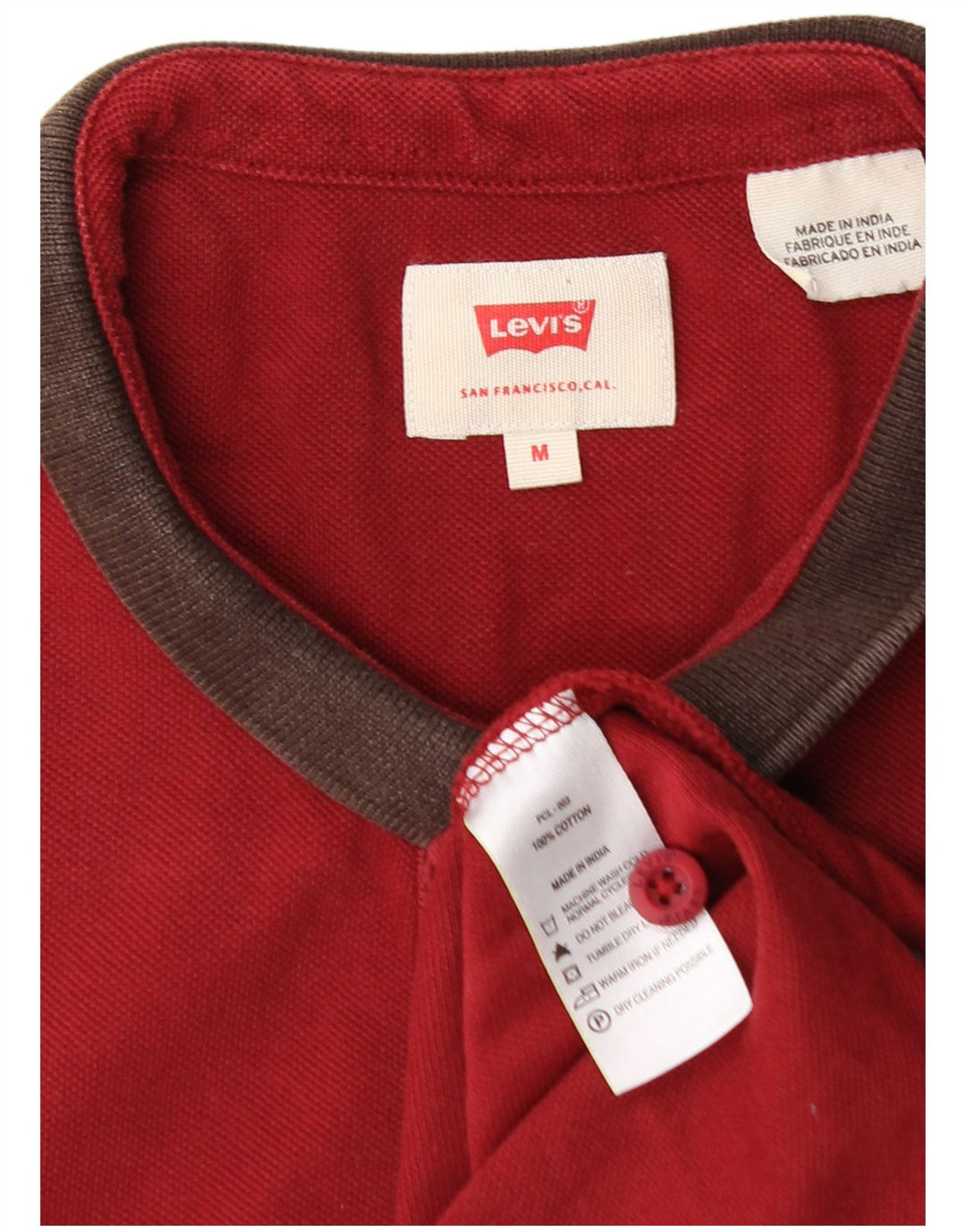 Levi's Polo Homme Rouge Moyen Colourblock Cotton