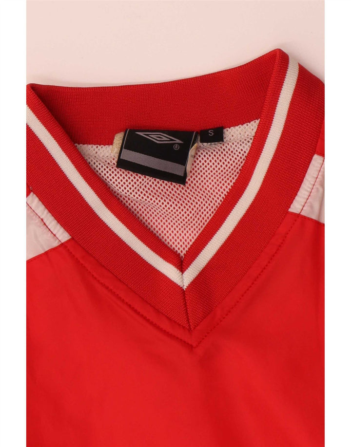 Umbro Haut à Manches Longues Homme Rouge Colorblock Polyester