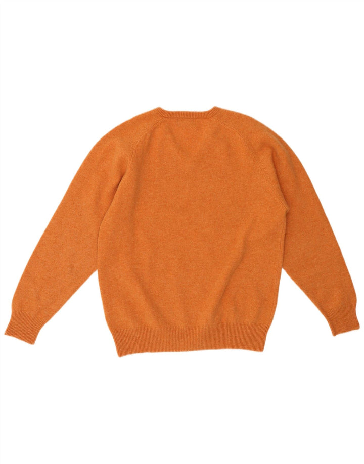 KAPPA Pull Col V Homme Orange Moyen Laine