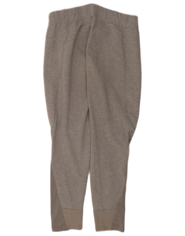 Adidas Pantalon de survêtement graphique pour femme UK 14 Gris moyen Coton