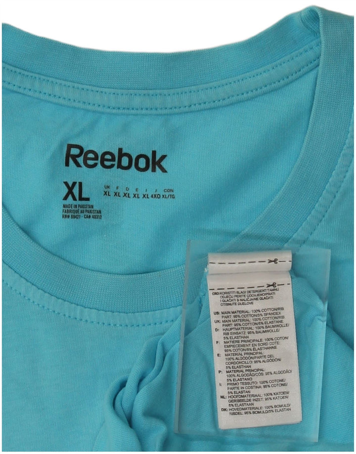 REEBOK T-Shirt Graphique Homme XL Bleu