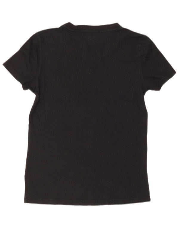 Adidas T-shirt graphique pour femme UK 12/14 Noir moyen