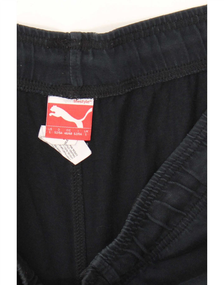 Puma Short de sport graphique pour homme, grand, bleu marine, polyester