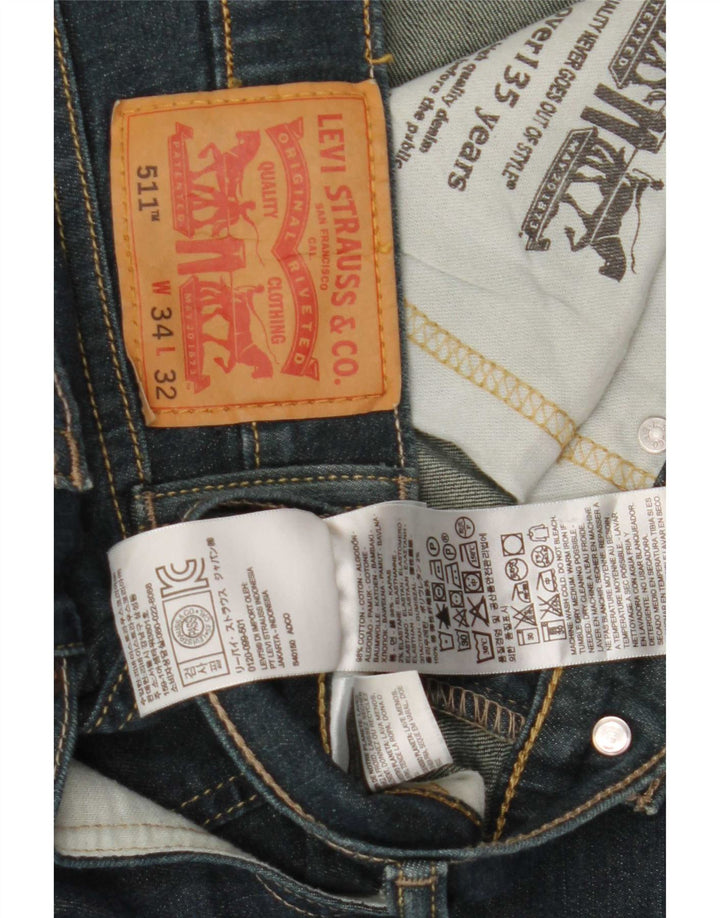 Levi's Jean Slim 511 Homme Bleu W34 L32 Coton