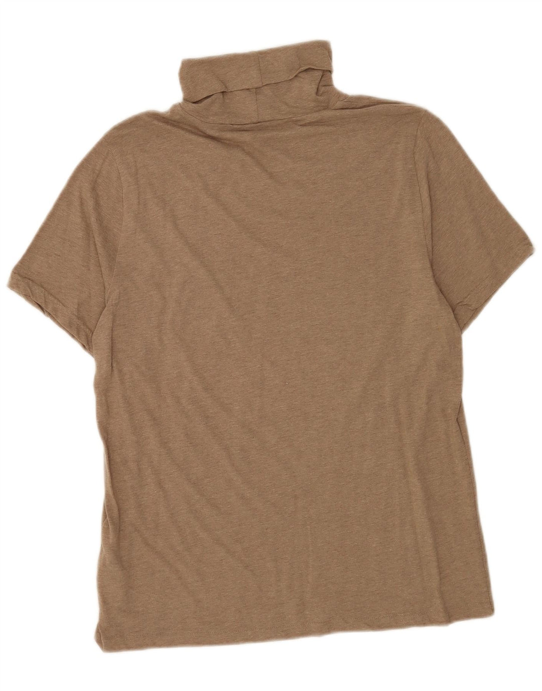 J. Crew Chemisier à col roulé pour femme UK 14 Large Marron Coton