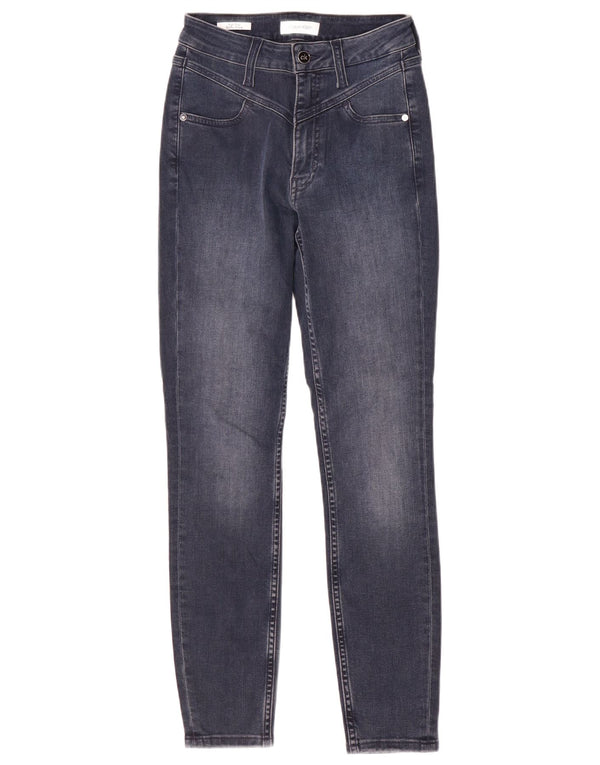 Calvin Klein Jean skinny taille haute W25 L28 en coton bleu marine pour femme