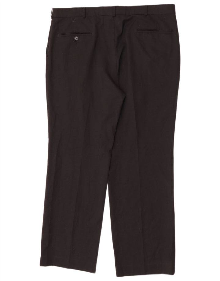 Farah Pantalon de costume pour homme W38 L30 Noir Polyester