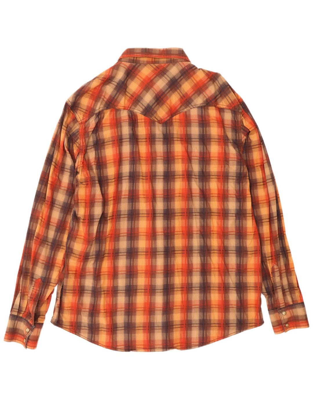 Wrangler Chemise rétro pour homme 2XL en coton à carreaux marron