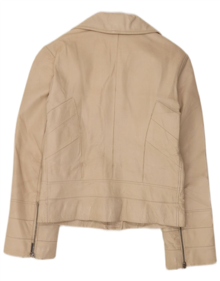 Conbipel Veste En Cuir Femme IT 42 Beige Moyen