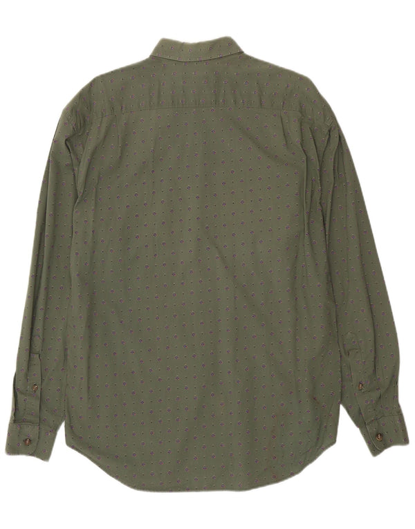 Manuel Ritz Pipo Chemise Homme Taille 39 15 1/2 Coton Floral Vert Moyen
