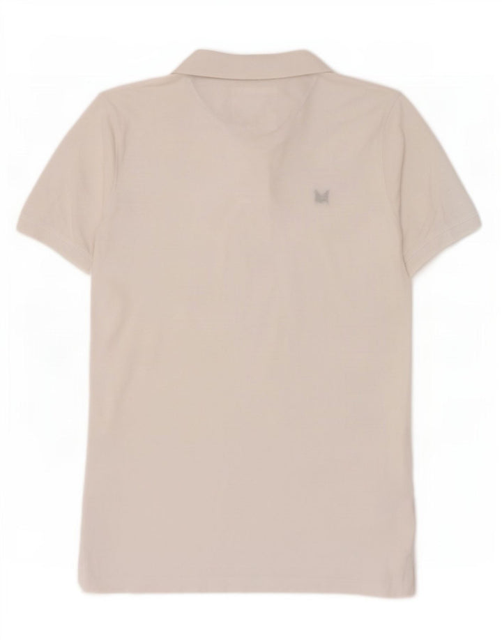 Crew Clothing Polo Homme Coton Blanc Moyen