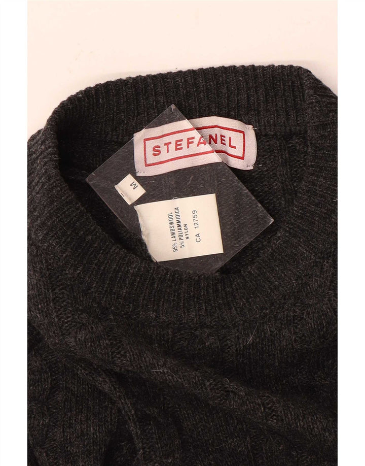Stefanel Pull col rond homme laine gris moyen