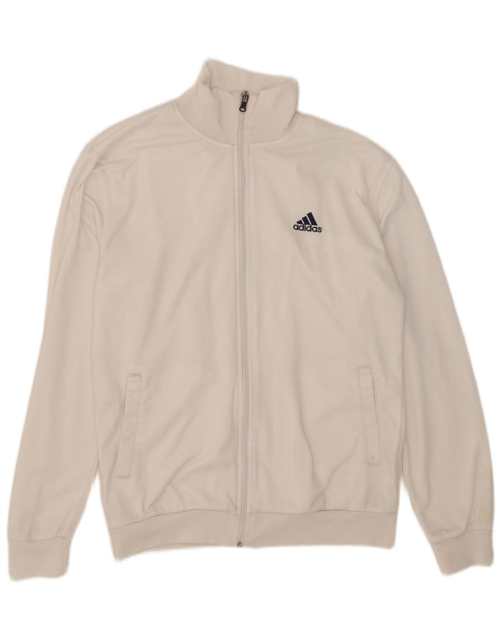 Adidas Veste de survêtement pour homme Grand Blanc Polyester