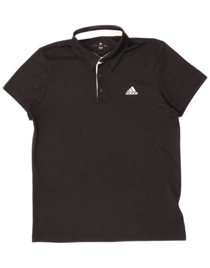 Adidas Hommes Climalite Polo Grand Noir Polyester