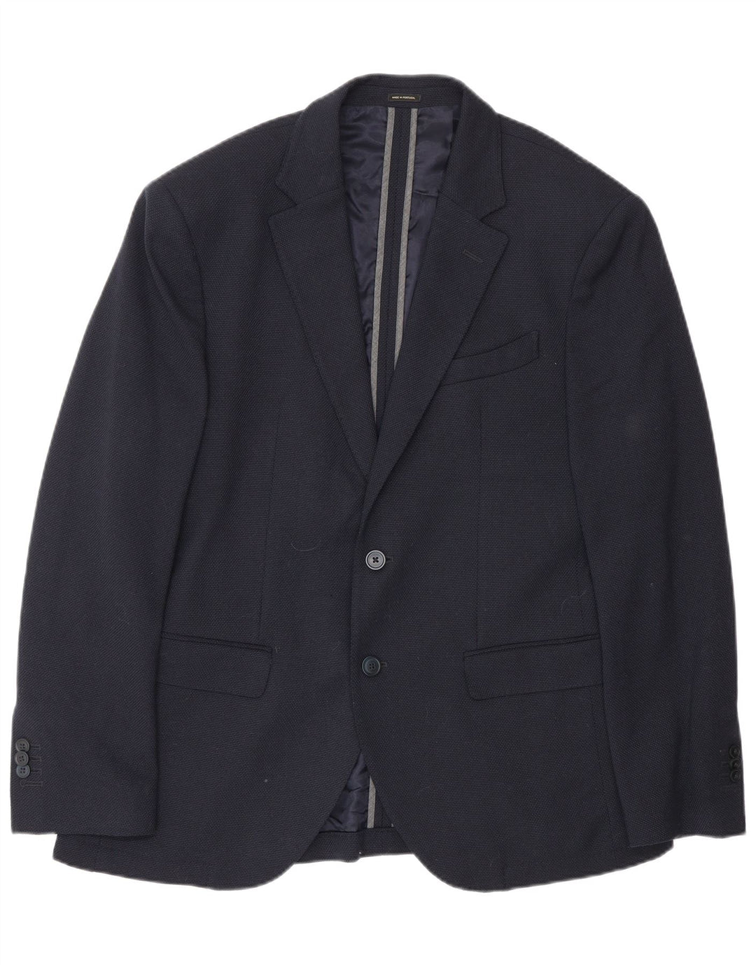 Massimo Dutti Veste Blazer 2 Boutons Homme EU 50 Laine Bleu Marine Moyen