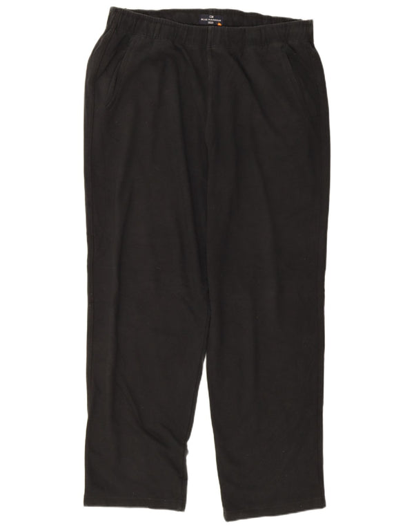 Marks & Spencer Pantalon de Survêtement Blue Harbour XL Noir Coton Homme