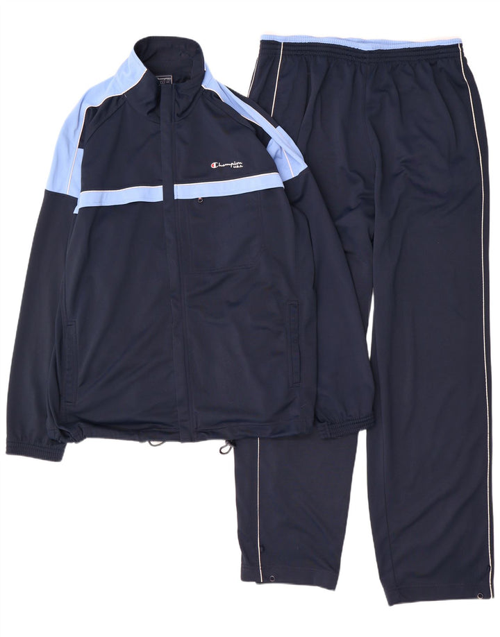 Champion Survêtement complet pour homme Large Bleu marine Colourblock
