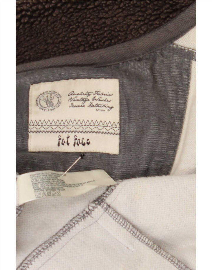 Fat Face Veste de survêtement pour homme Grand coton gris