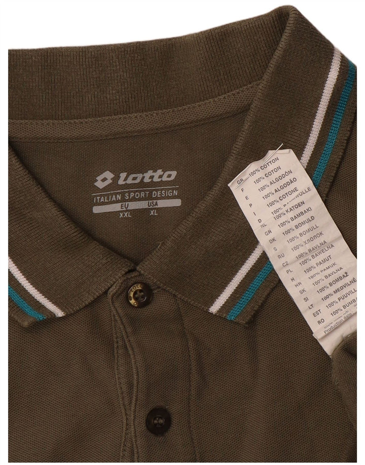Lotto Polo Homme XL Kaki Coton