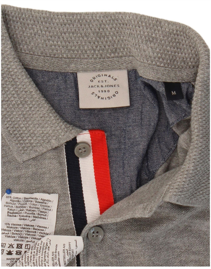 JACK & JONES Polo Homme Gris Moyen Coton