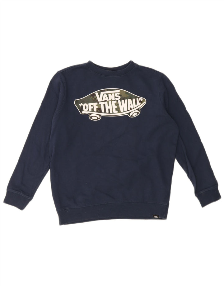 Vans Sweat-shirt graphique pour garçon 7-8 ans Petit Bleu marine Coton