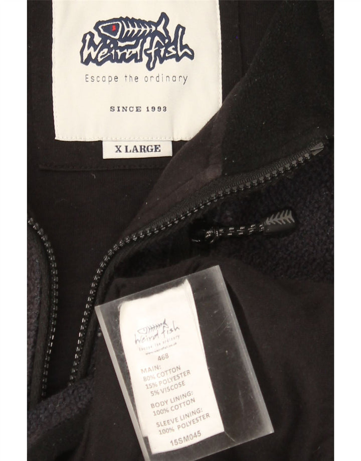 Weird Fish Veste de Survêtement Homme XL Bleu Marine Coton
