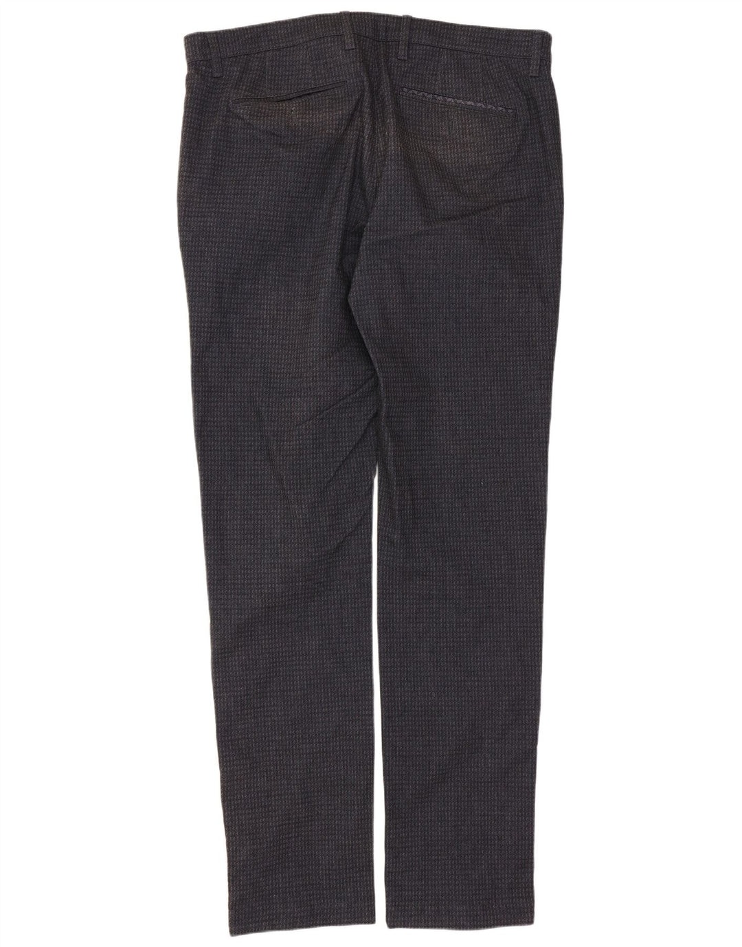TED BAKER Pantalon de Costume Slim Homme W36 L33 Bleu Marine Coton Géométrique