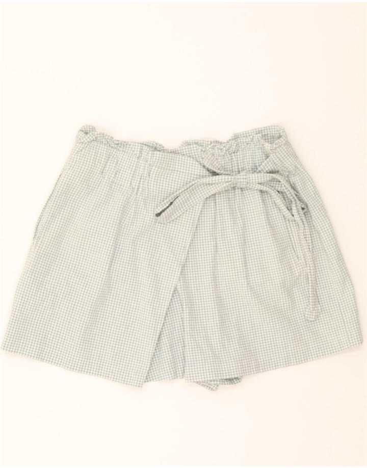 BENETTON Womens Casual Shorts Medium W30 Green Check Cotton Vintage Benetton and Second-Hand Benetton from Messina Hembry 