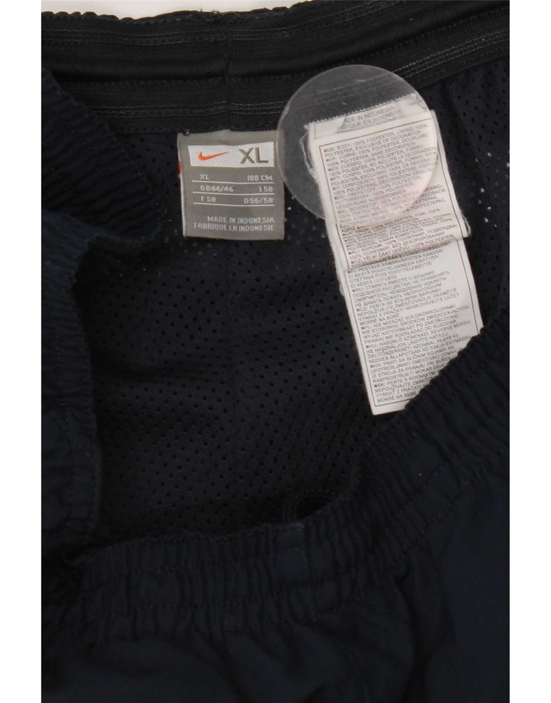 Nike Pantalon de survêtement pour homme XL Bleu marine Colorblock Polyester
