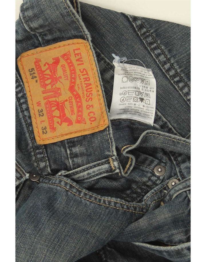 Levi's Jean Droit 514 Homme Bleu W32 L32 Coton