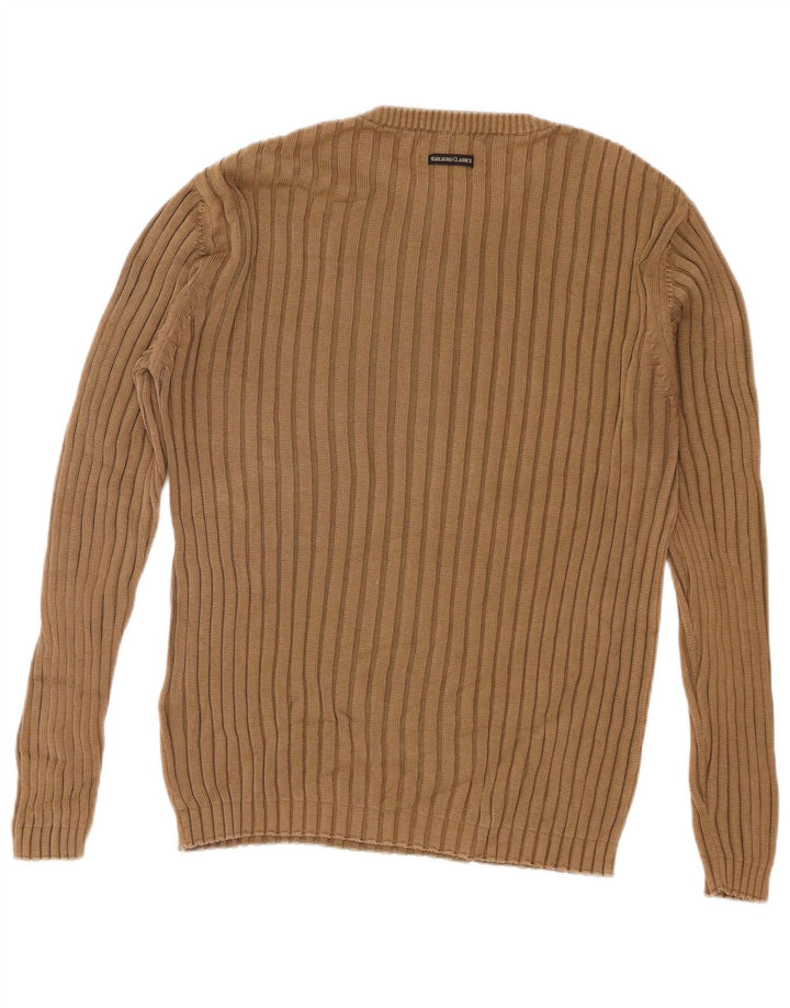 Marlboro Classics Pull à col rond pour homme en coton marron moyen