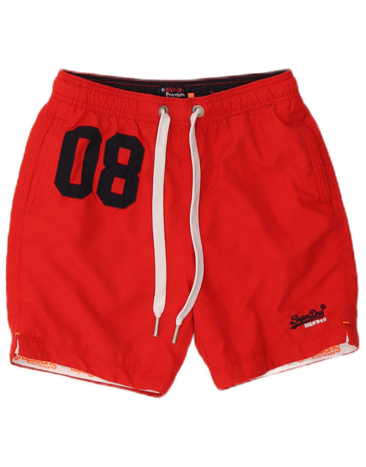 Superdry Short de Bain Graphique Homme Petit Rouge Polyester