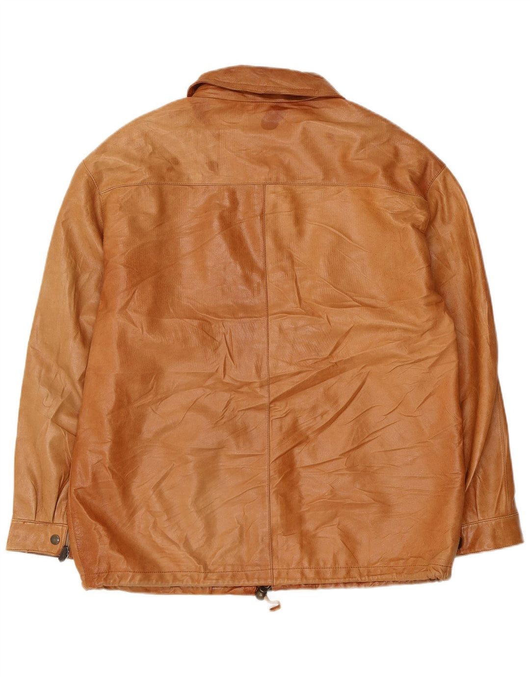 veste en cuir homme vintage UK 38 Cuir Beige Moyen