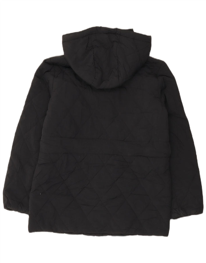 Marks & Spencer Veste matelassée surdimensionnée à capuche pour femme UK 8 Small Noir