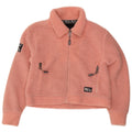 Superdry Veste polaire surdimensionnée Teddy Bear pour femme UK 10 Petit Rose