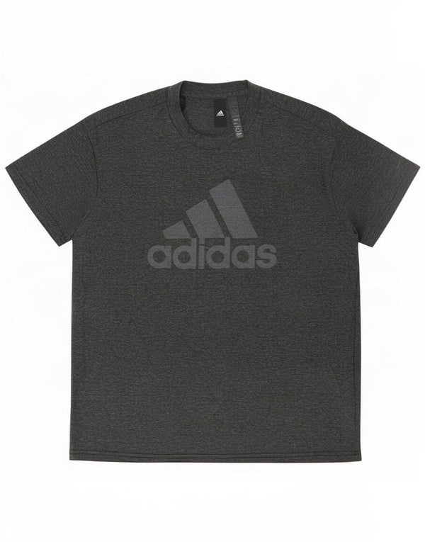 Adidas T-shirt graphique pour femme UK 16/18 Large Gris Polyester