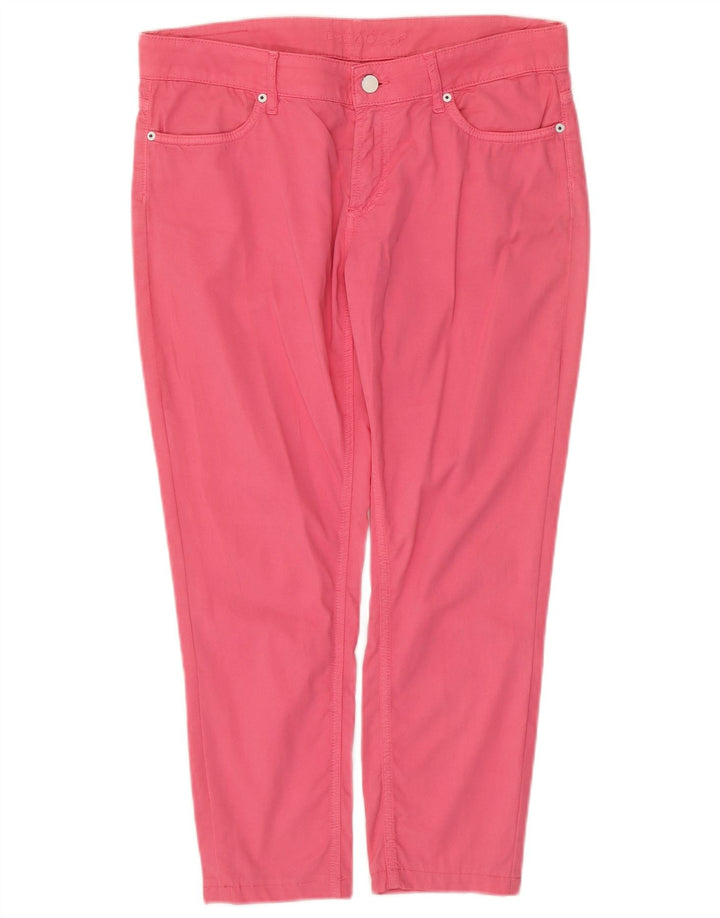 ESCADA Pantalon court slim pour femme EU 38 Medium W34 L24 Coton rose