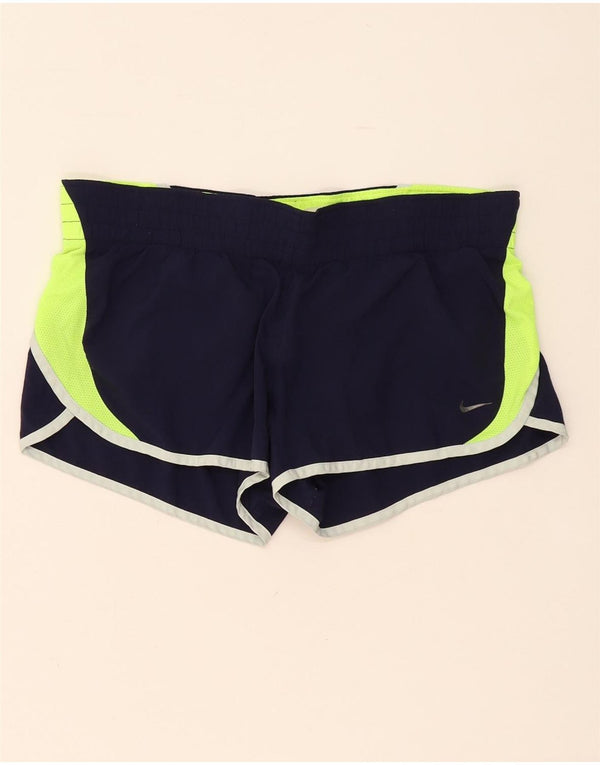 Nike Short de sport régulier pour femme UK 14 Medium Bleu marine Colourblock Sports