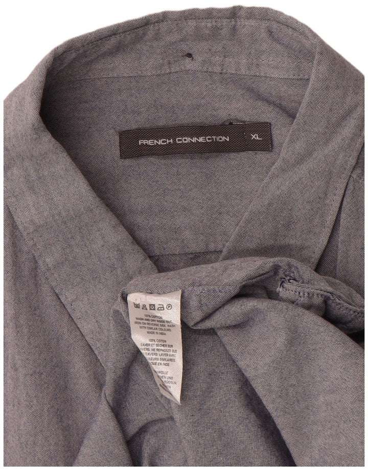 FRENCH CONNECTION Chemise Homme XL Gris Coton