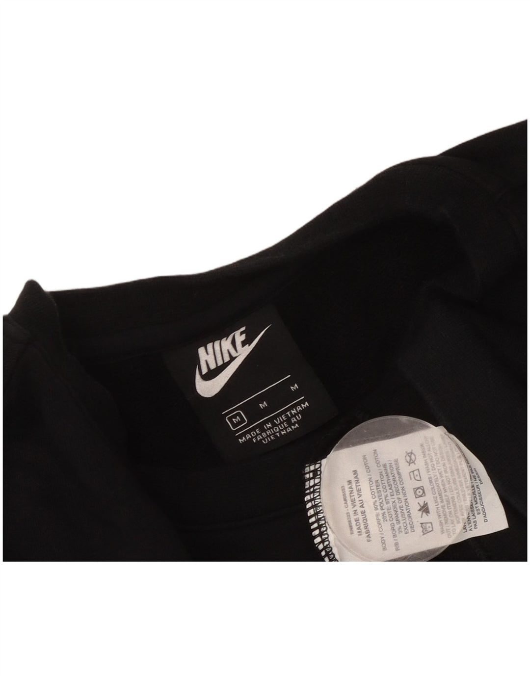 NIKE Sweat-shirt court surdimensionné pour femme UK 14 Noir moyen