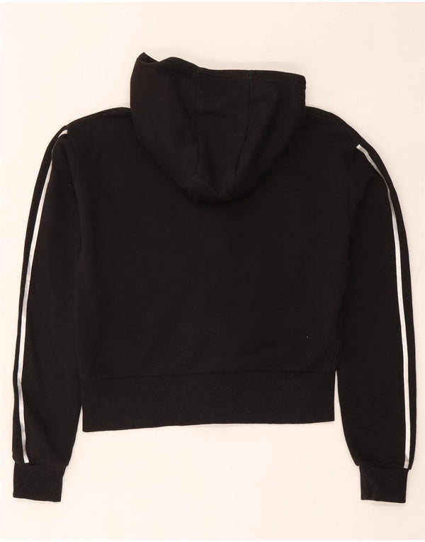 Juicy Couture Pull à capuche court zippé pour fille 14-15 ans en coton noir