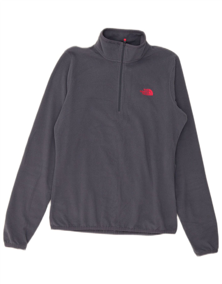 The North Face Pull polaire à col zippé pour femme UK 10 Small Gris Polyester