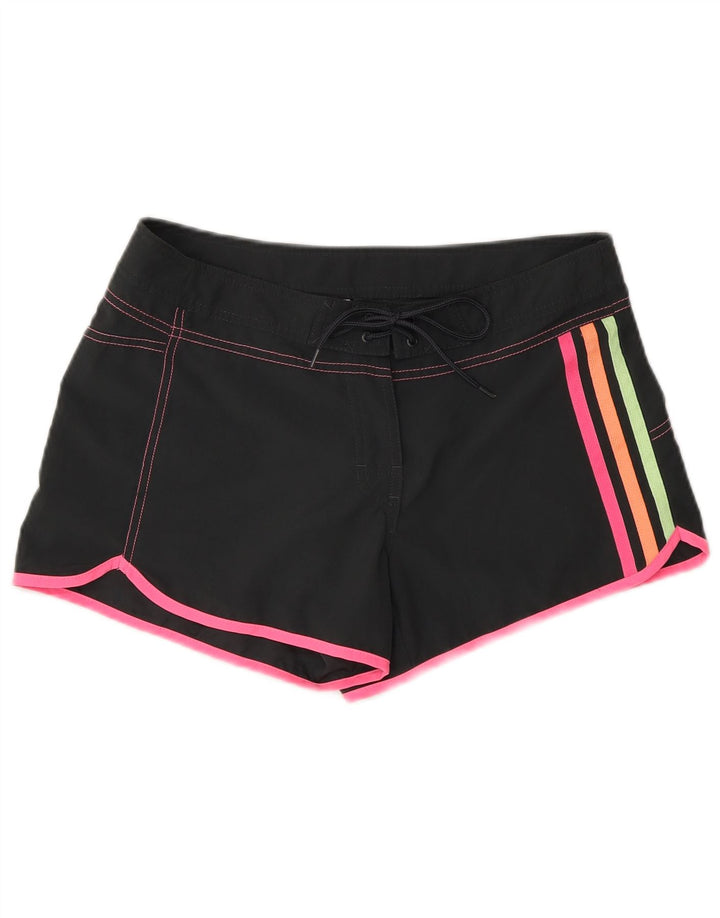 Adidas Short de bain pour femme UK 8 Small Noir Polyester