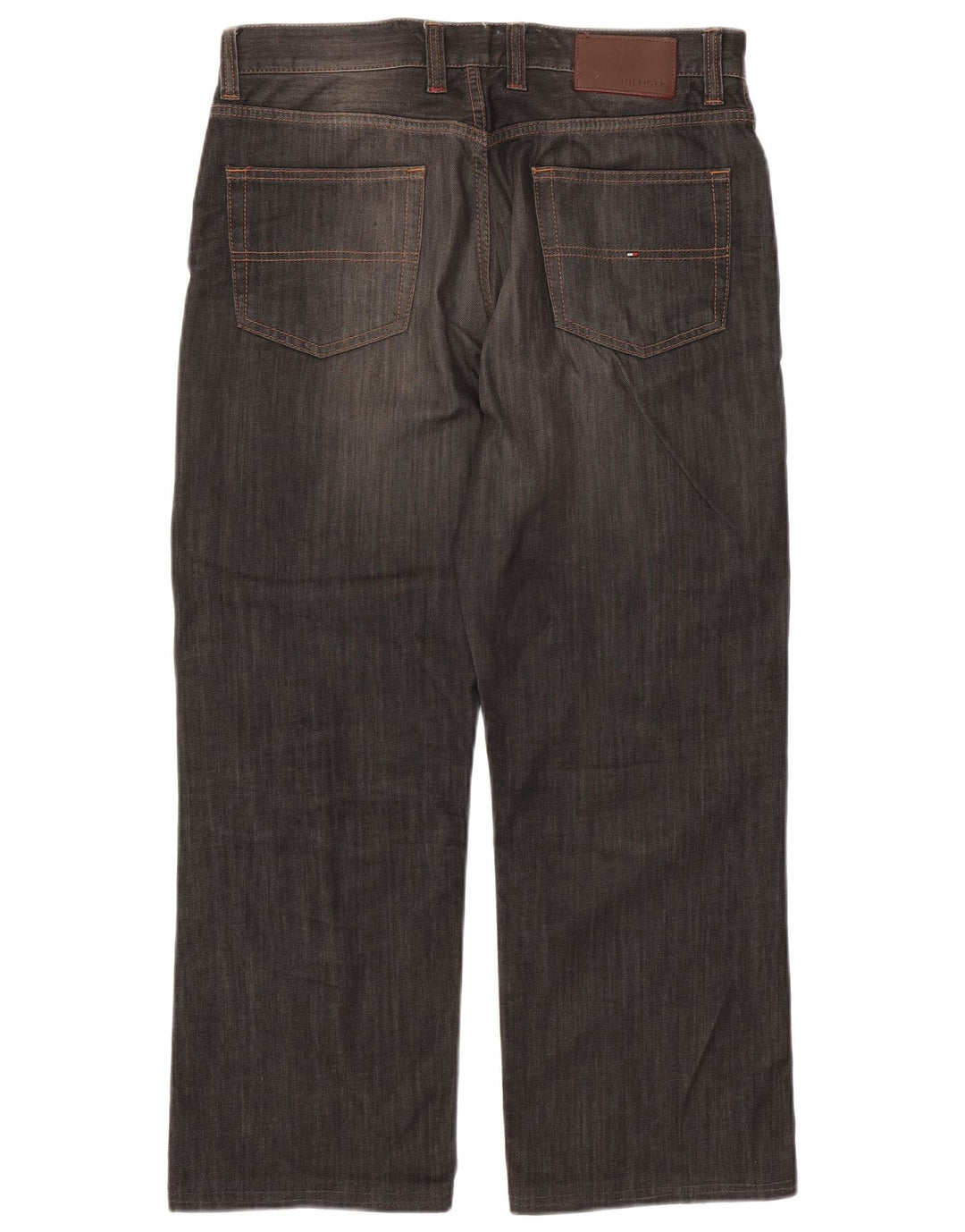 TOMMY HILFIGER Jean Droit Homme W31 L28 Gris Coton