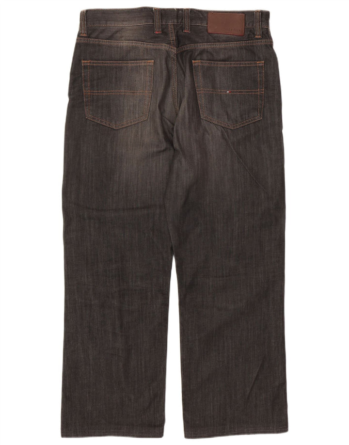 TOMMY HILFIGER Jean Droit Homme W31 L28 Gris Coton