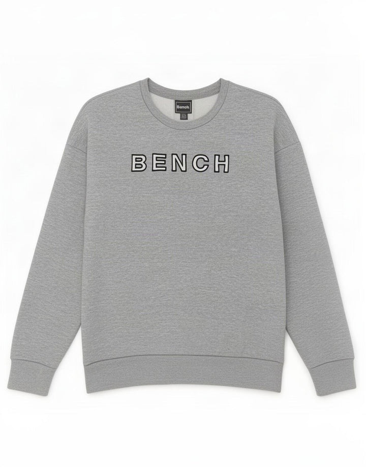 Bench Sweat-shirt graphique pour femme UK 20 2XL Gris Polyester