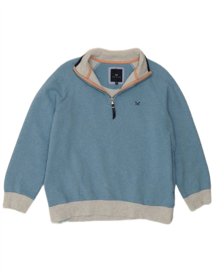 Crew Clothing Sweat-shirt pour femme UK 42 Bleu moyen Colourblock